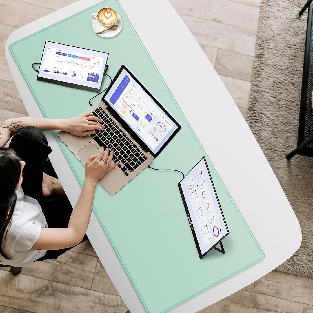 Schreibtischunterlage Mauspad 1200x400mm Mousepad XXXL- Gaming Mauspad 120 x 40 cm Hellgrün, 120 x 4