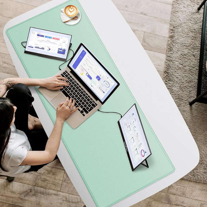 Schreibtischunterlage Mauspad 1200x400mm Mousepad XXXL- Gaming Mauspad 120 x 40 cm Hellgrün, 120 x 4