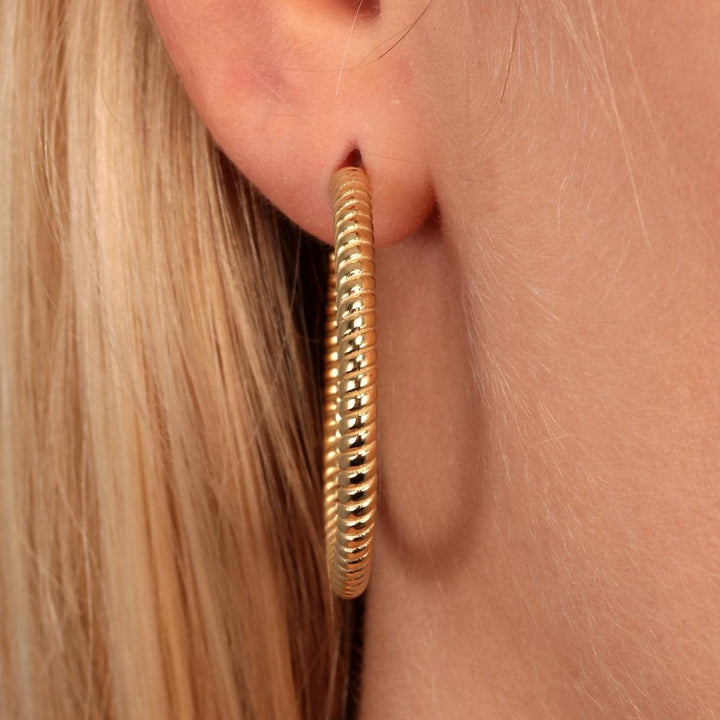 Morellato CREOLE Damen Ohrringe Creolen aus Stahl, PVD Gold - SAUP01
