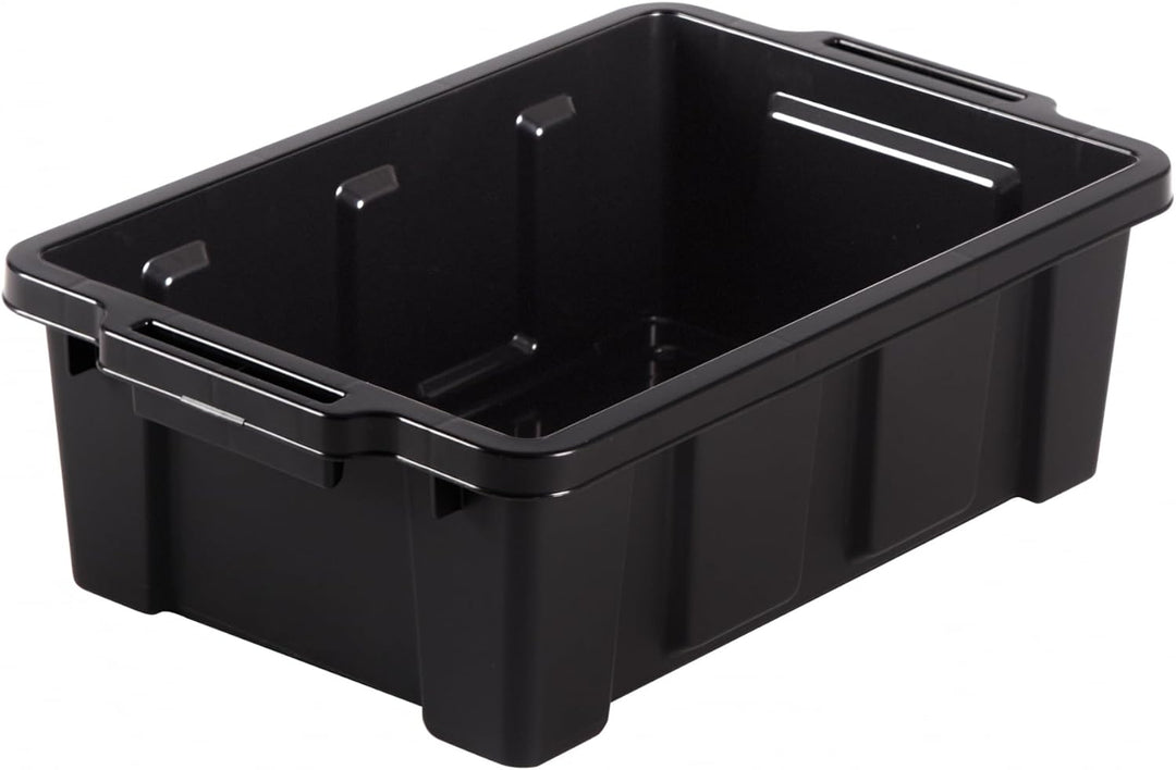 Iris Ohyama Heavy Duty Organisation Boxes, 12.5L, 6er-Set, Rot, Kompakt, Robust, Stapelbar, Aufbewah
