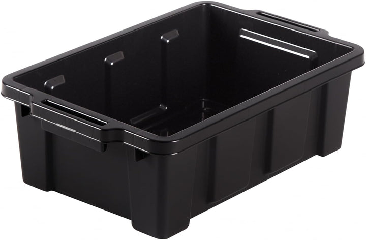 Iris Ohyama Heavy Duty Organisation Boxes, 12.5L, 6er-Set, Rot, Kompakt, Robust, Stapelbar, Aufbewah