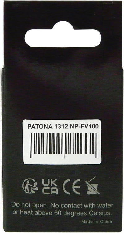 PATONA Premium Akku NP-FV100 Kompatibel mit Sony FDR-AX40 FDR-AX45 FDR-CX680 NEX-VG30, 3090mAh