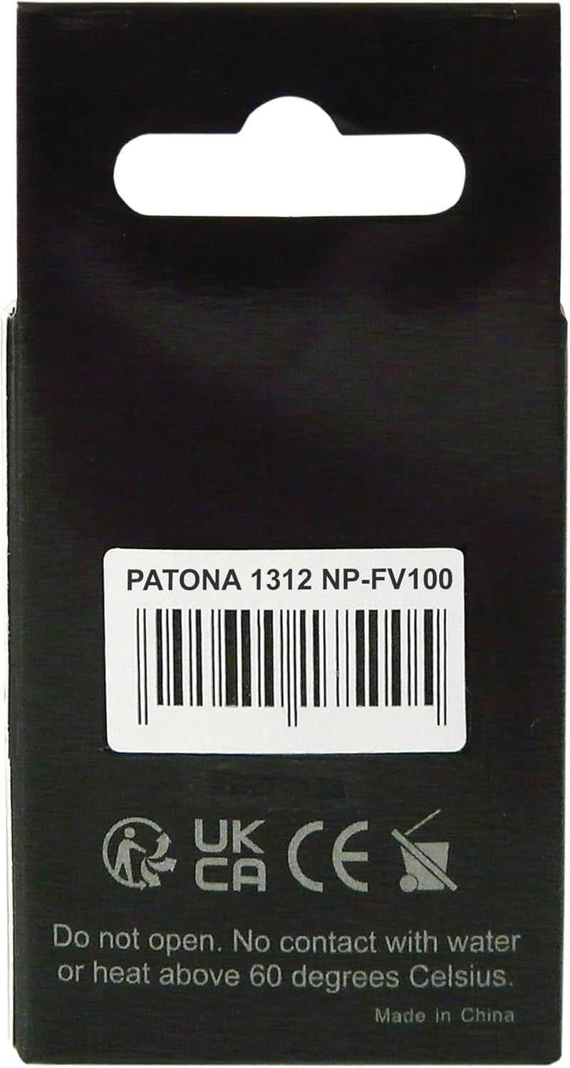 PATONA Premium Akku NP-FV100 Kompatibel mit Sony FDR-AX40 FDR-AX45 FDR-CX680 NEX-VG30, 3090mAh