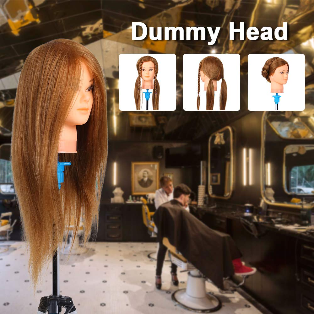 Trainingsköpfe 100% Echthaar Trainingsköpfe für Friseure Professioneller Übungskopf Frisurenkopf DIY