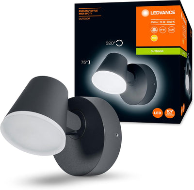 Ledvance LED Wand- und Deckenleuchte, Leuchte für Aussenanwendungen, Warmweiss, Endura Style Midi Sp