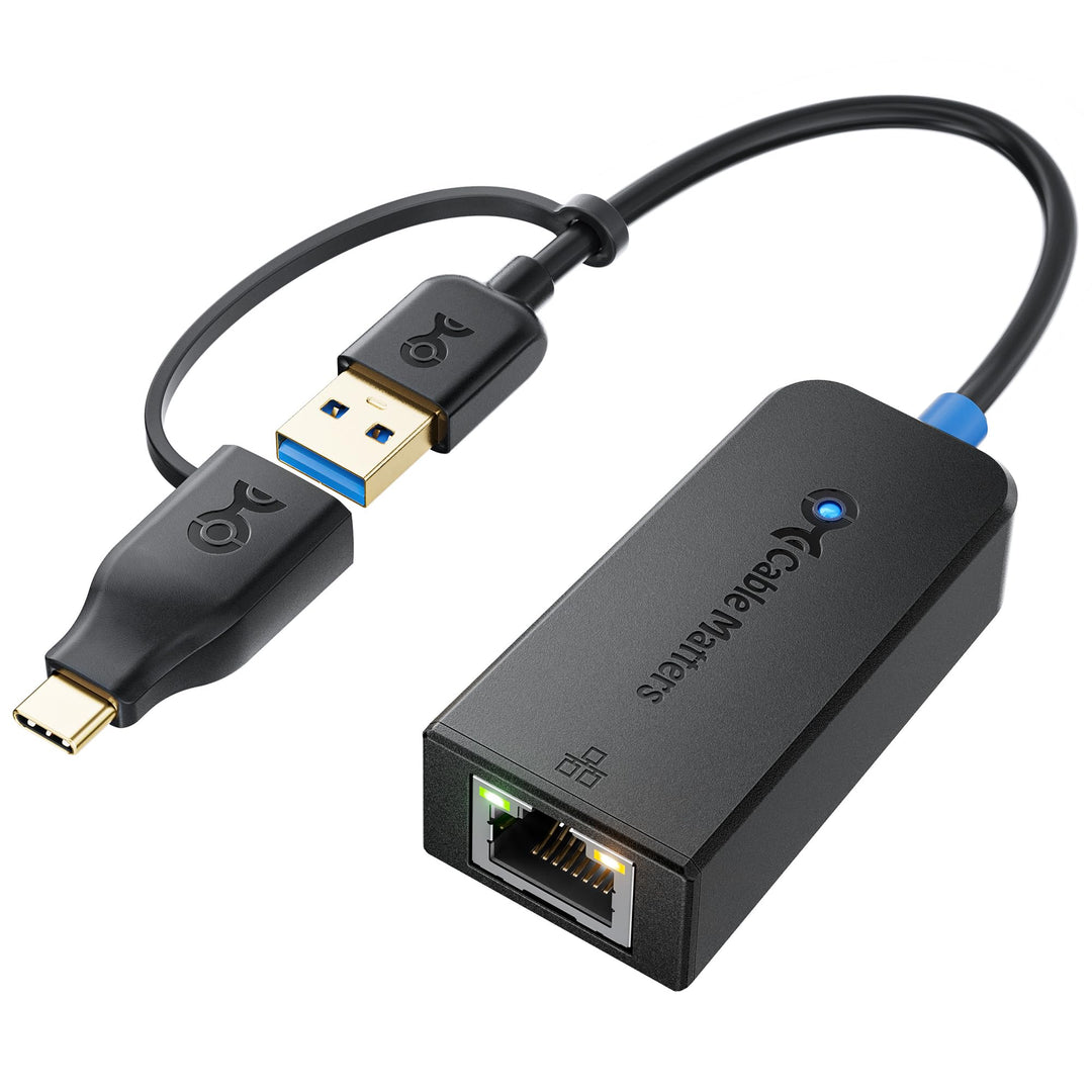 Cable Matters USB auf 2,5 Gigabit Ethernet Adapter (USB Netzwerkadapter, LAN USB Adapter) - unterstü