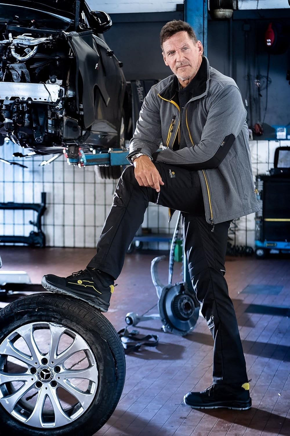 Hans Schäfer Workwear HSW Smart – Lange Arbeitshose für Damen – Modische Cargo-Bundhose mit Knietasc