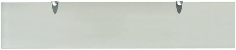 vidaXL Wand Regal Glasregal Glasboden Glasablage Badregal Mattiert 100x20cm 8 mm Weiss 100 x 20 cm/1