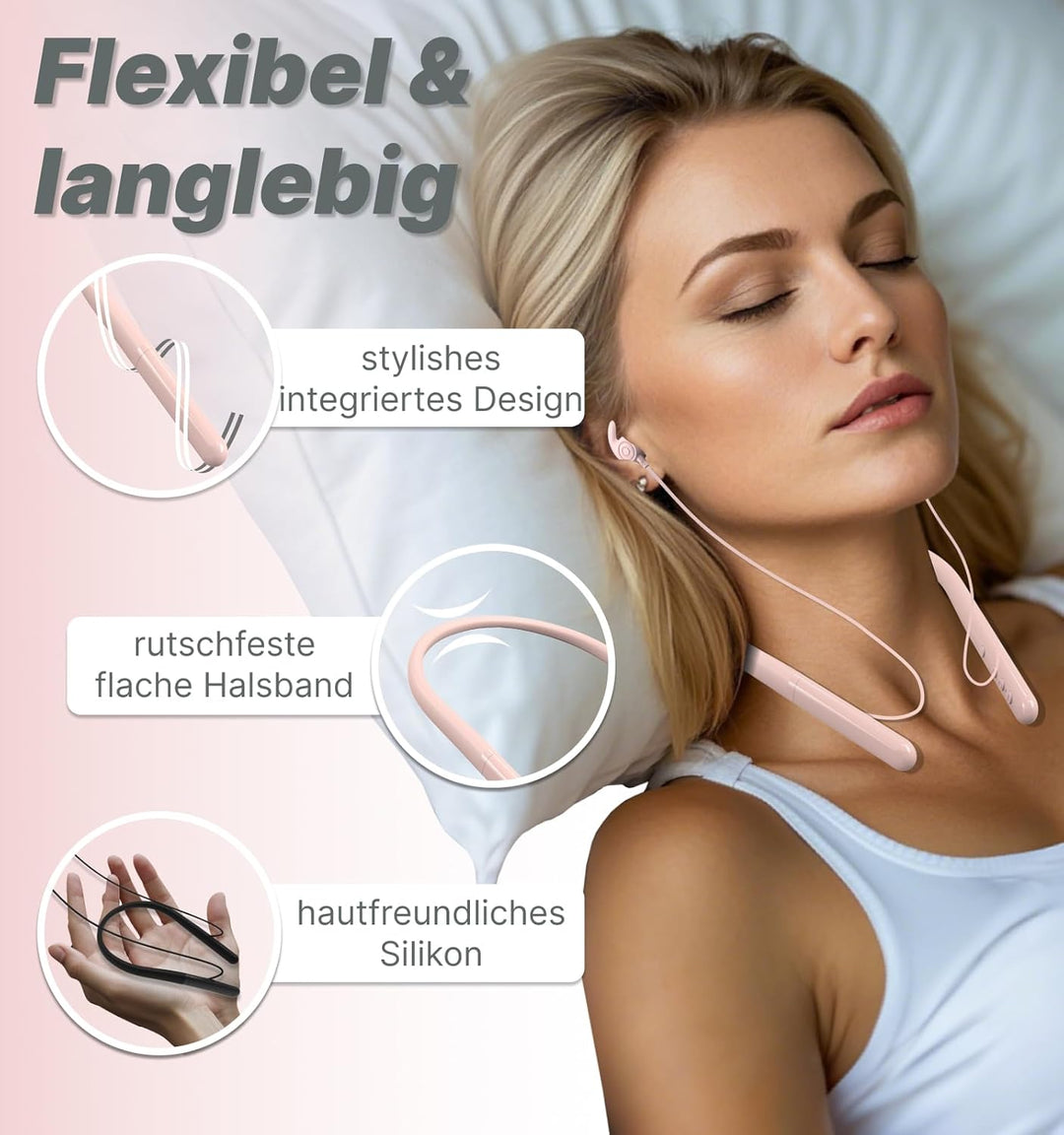 Hmusic HS88 Bluetooth Schlaf Kopfhörer für Seitenschläfer, Schlafmodus, Flache/dünne geräuschblockie