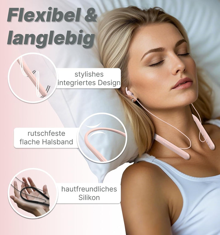 Hmusic HS88 Bluetooth Schlaf Kopfhörer für Seitenschläfer, Schlafmodus, Flache/dünne geräuschblockie