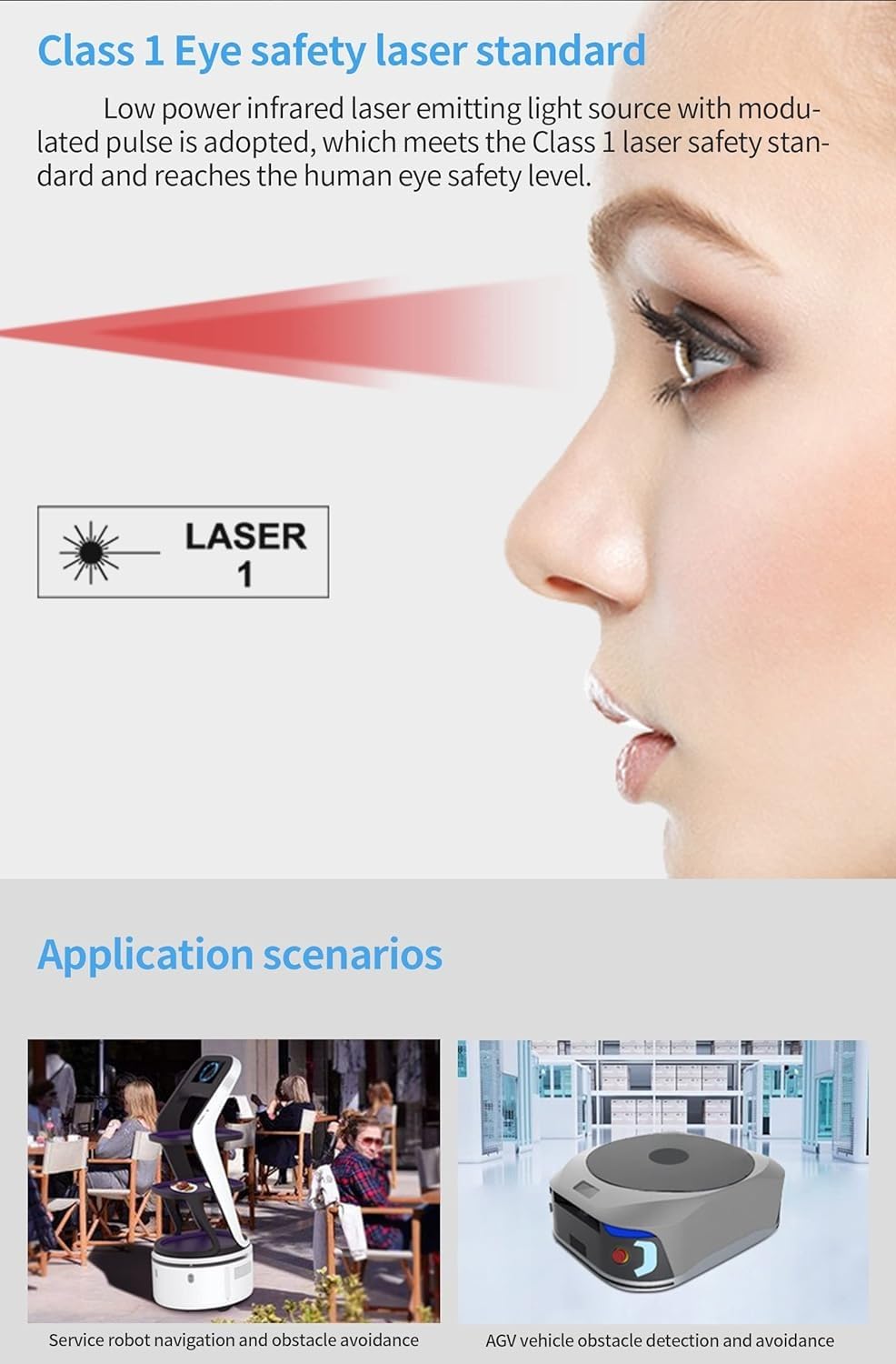 youyeetoo RPLIDAR S2/S2L/S2E/S2P 360 Grad DTOF Lidar 32K Abtastrate, IP65 Widersteht 80K Lux starkes