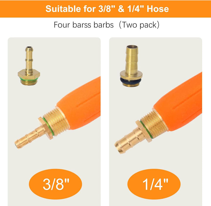 Sprühstab aus Metall,3/8 Zoll & 1/4 Zoll Messing Barb Universal Sprühstab Ersatz,Hochdruckreiniger S