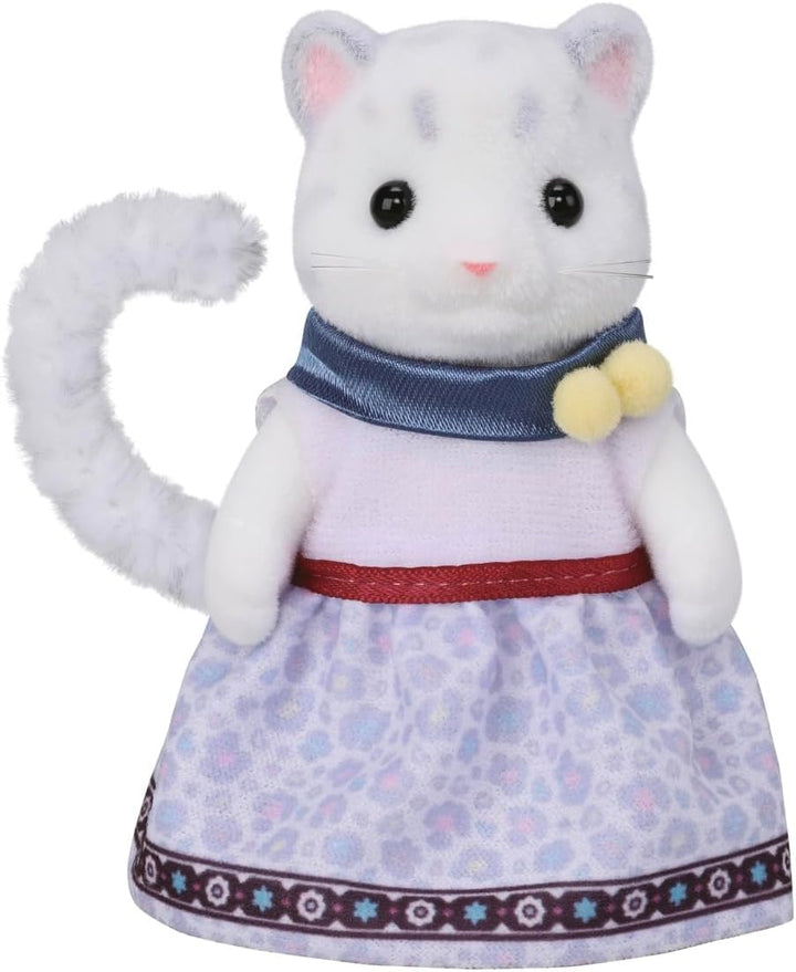Sylvanian Families - 5814 Schneeleoparden Familie, Spielset mit Tierfigur, samtige Tierfiguren, Leop