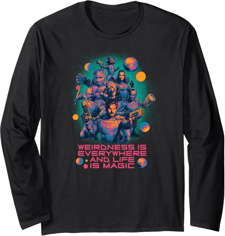 Marvel Guardians of the Galaxy Volume 3 Weirdness Everywhere Langarmshirt