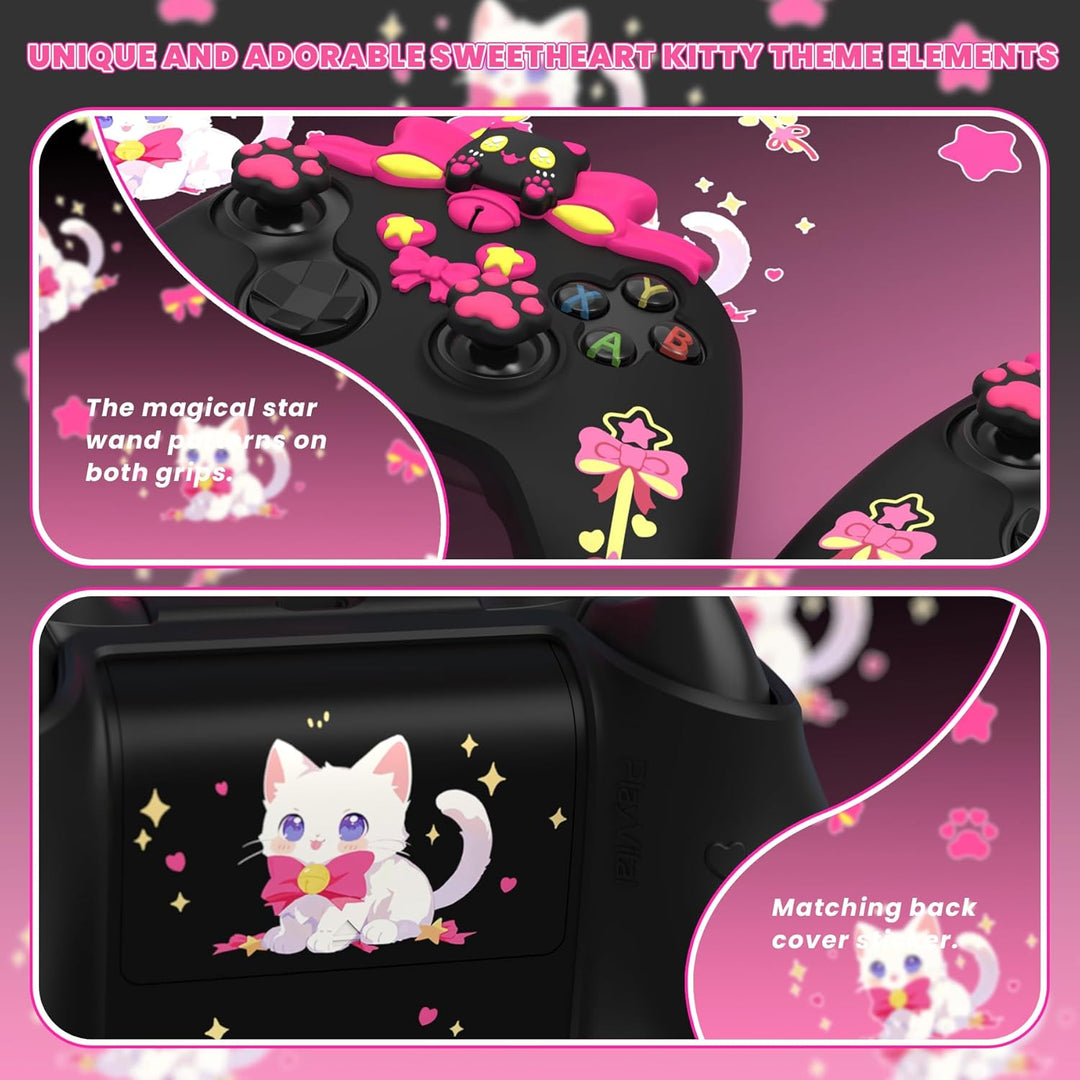 PlayVital Cute Schutzhülle für Xbox Series X/S Controller, rutschfeste Silikon Hülle Case Zubehör fü