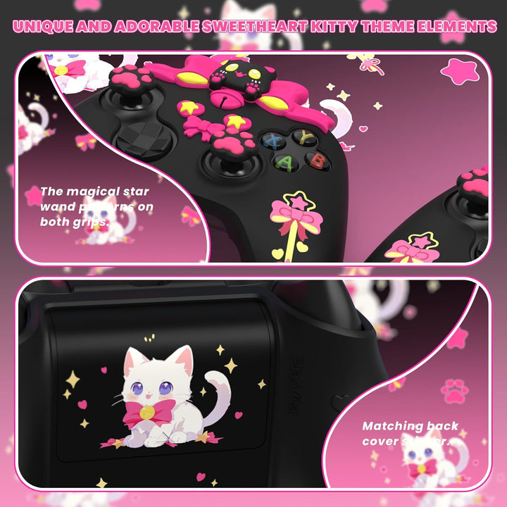PlayVital Cute Schutzhülle für Xbox Series X/S Controller, rutschfeste Silikon Hülle Case Zubehör fü