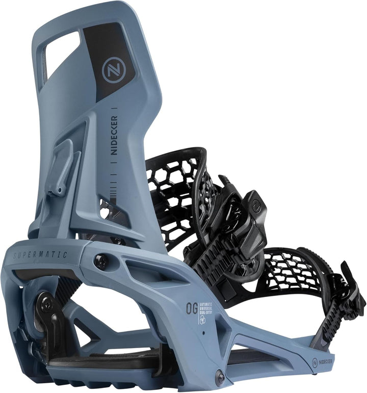 Nidecker Supermatic Snowboard – Universelle, doppelt einsteckbare automatische Bindung – Komfortabel