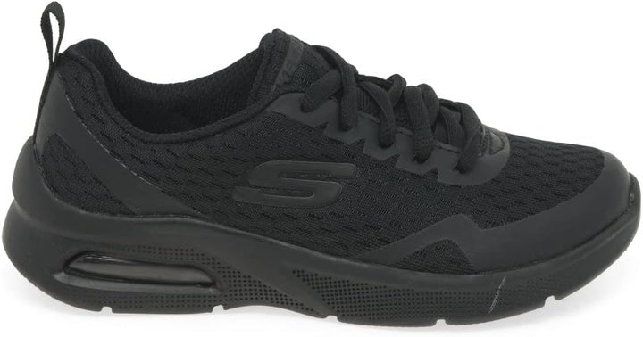 Skechers Jungen Microspec Max Sneaker 33 EU Black Textile Trim, 33 EU Black Textile Trim
