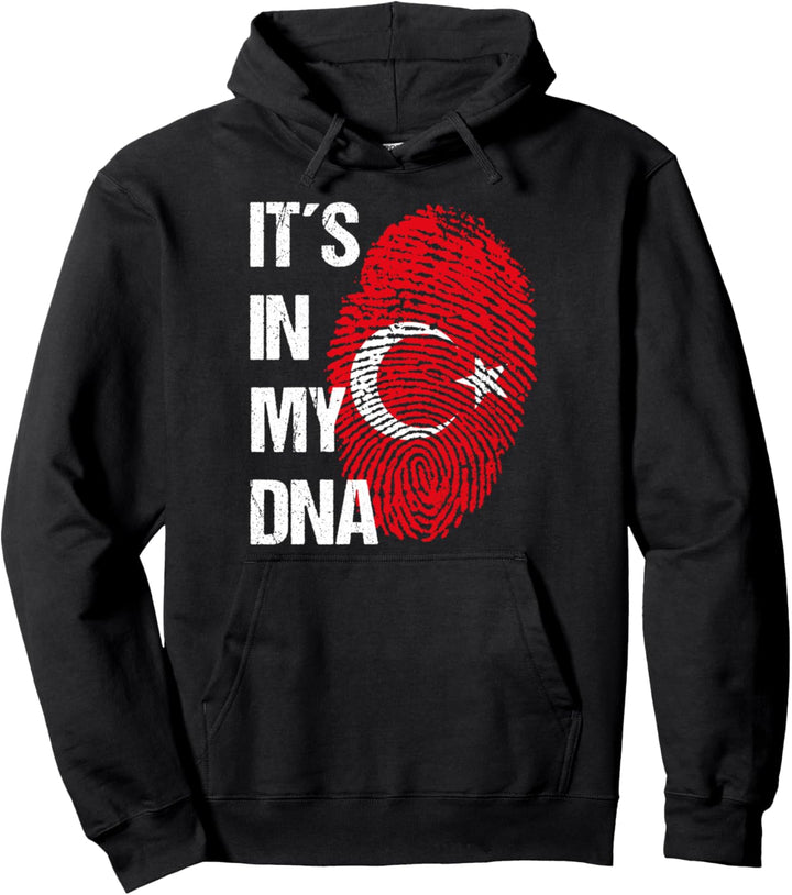 Türkische Flagge DNA - Fingerabdruck Türkiye - Türkei Pullover Hoodie