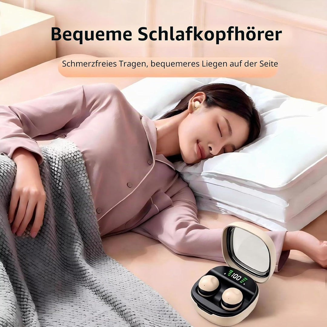 Unsichtbare Kopfhörer Mini in Ear Kopfhörer Bluetooth Schlafkopfhörer Seitenschläfer Schlaf Kopfhöre