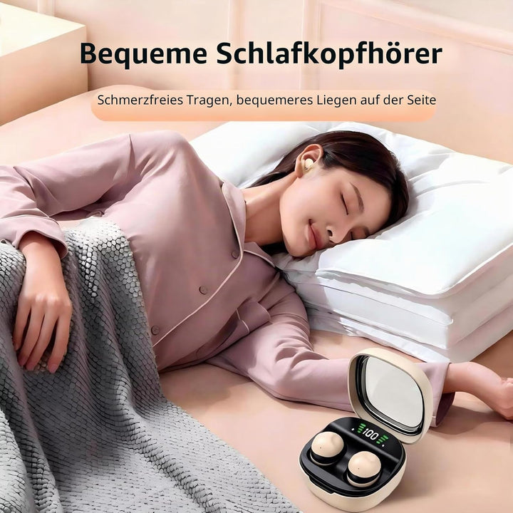 Unsichtbare Kopfhörer Mini in Ear Kopfhörer Bluetooth Schlafkopfhörer Seitenschläfer Schlaf Kopfhöre
