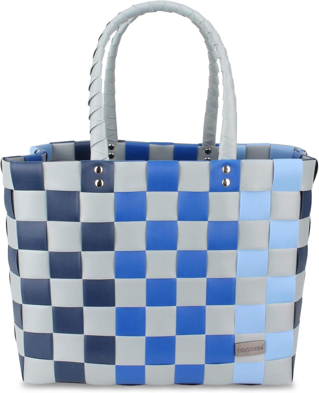 normani Einkaufstasche geflochten mit Henkeln - Tragetasche extra robust Farbe Classic/Lona Classic