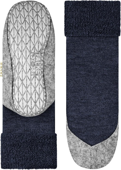 FALKE Damen Cosyshoe W Hp Wolle Rutschhemmende Noppen Stoppersocken, Blau Marine Melange 6794