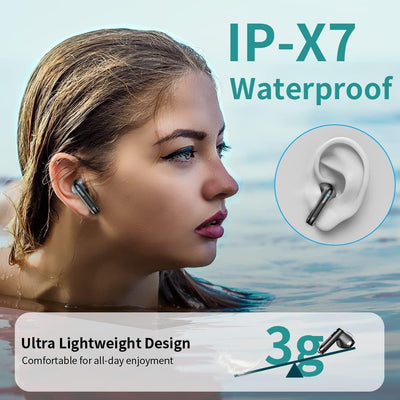 Bluetooth 5.3 Kopfhörer In Ear Kopfhörer Kabellos Bluetooth mit ENC Dual Mic, 2022 Kabellose Kopfhör