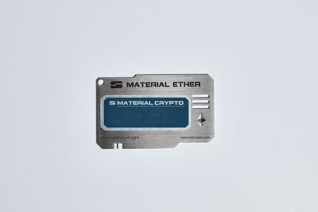 Material Crypto - Physische Ethereum-Geldbörse, nicht zu hacken, entwickelt für 200 Jahre, hergestel