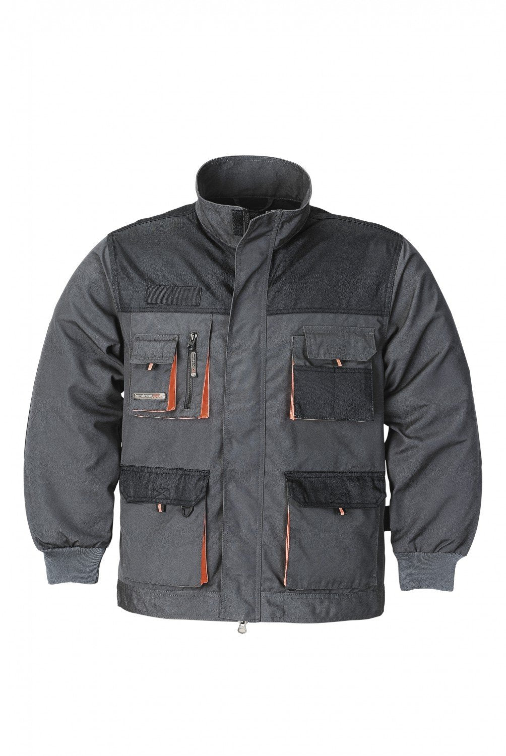 Terratrend JOB Arbeitsjacke, Farbe grau/schwarz/orange, Gr��e 60