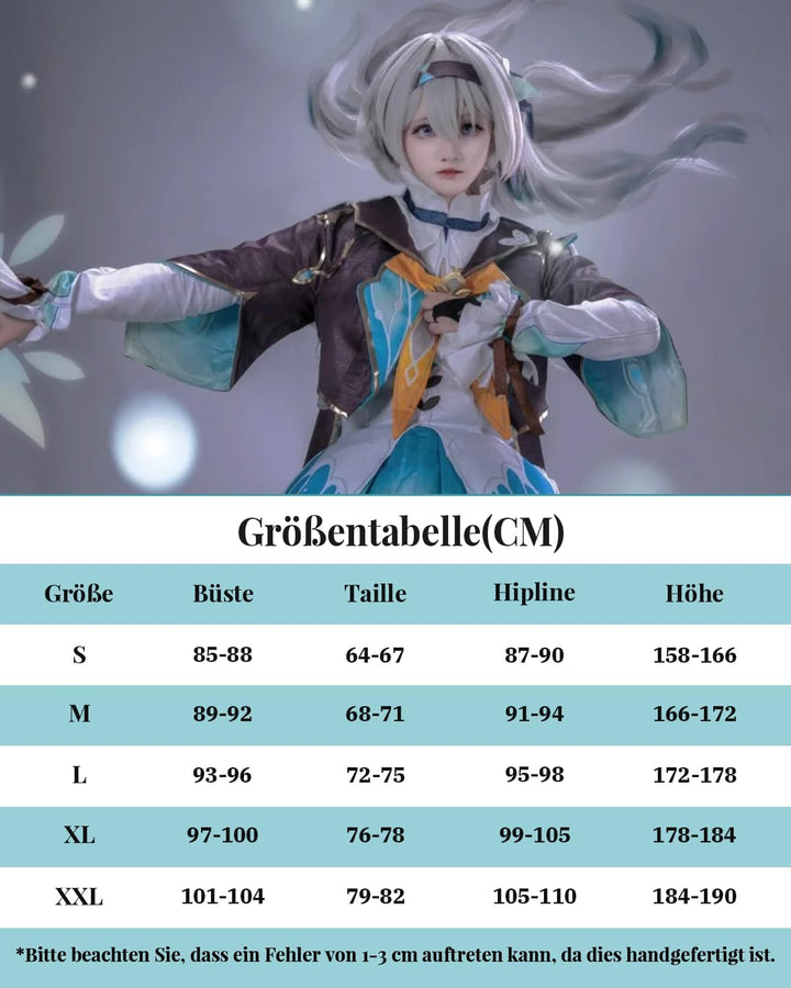 CR ROLECOS Honkai Star Rail March 7th Anaxa Cosplay Kostüm Outfit Spielfiguren Uniform Full Set Hall