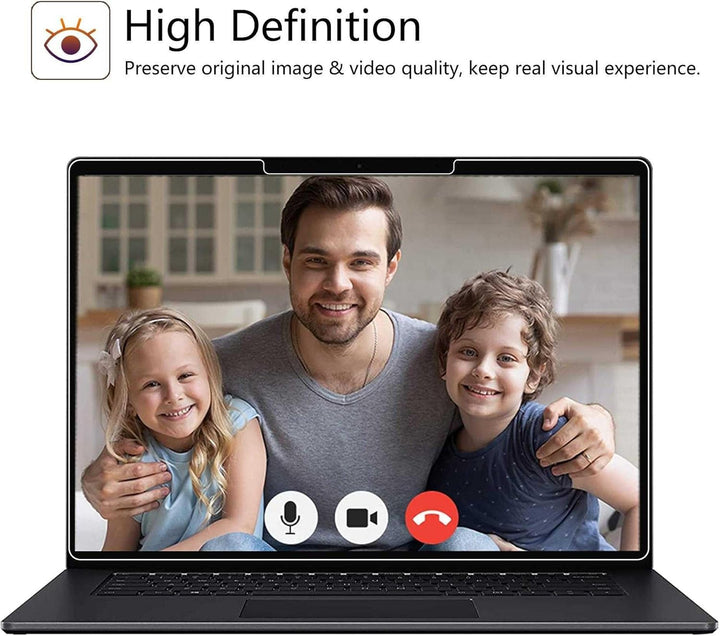 MEGOO AmorShield Displayschutzfolie für Surface Laptop 13 Zoll (2025), gehärtetes Glas, [9H+ Militär