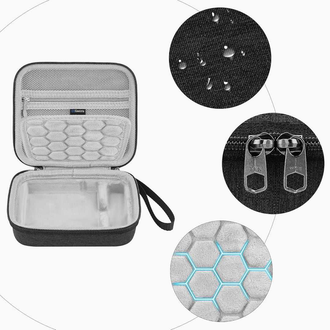 GEEKRIA Hartschalen-Tragetasche, kompatibel mit Keychron K0 Max, tragbare Nummernblock-Tasche (Dunke