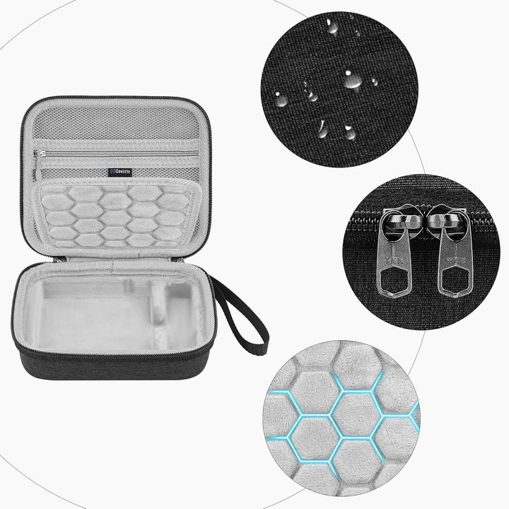 GEEKRIA Hartschalen-Tragetasche, kompatibel mit Keychron K0 Max, tragbare Nummernblock-Tasche (Dunke