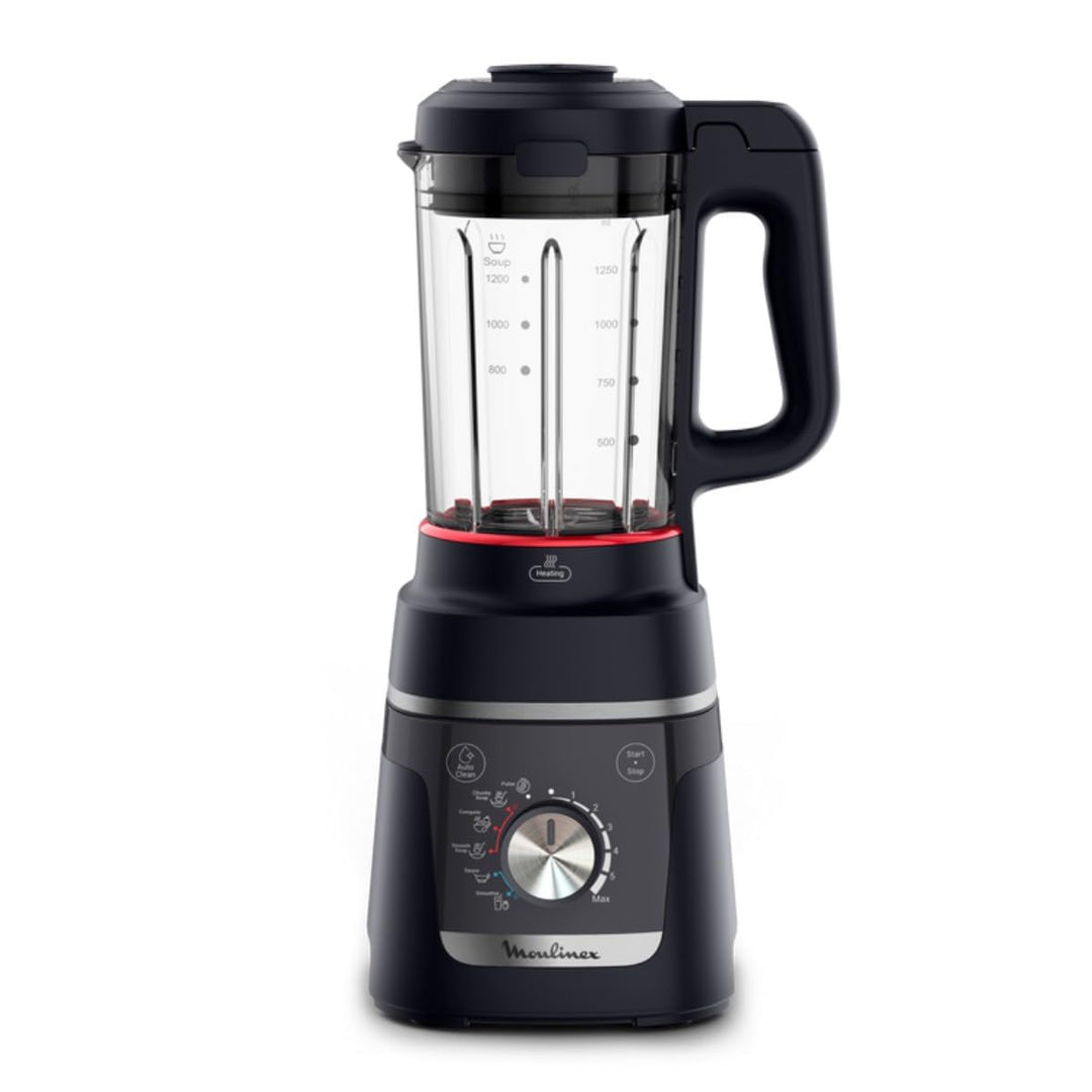 Moulinex Blendforce Cook, Standmixer mit Kochen, heisse und kalte Rezepte, 5 automatische Programme,