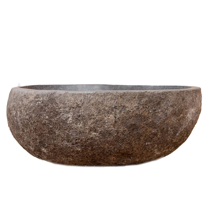Steintrog Vogeltränke - Tier-Wassernapf aus Naturstein - Handgefertigte Schale - für Vögel, Hunde &