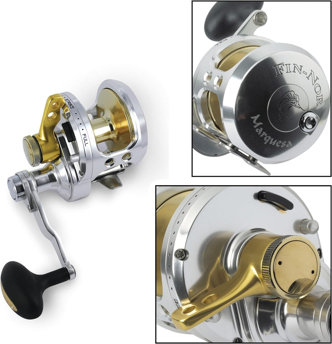 Fin-Nor Marquesa Lever Drag 40 2Speed MAR40LD2 Reel - Multirolle zum Hochseefischen, Multi Rolle für