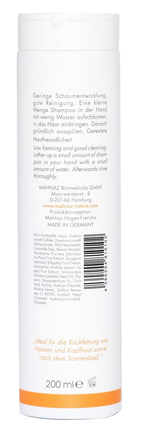 MAHNAZ® After Sun & Anti-Aging Shampoo, neue Vitalität nach Sonne, Strand, Salzwasser, 200 ml