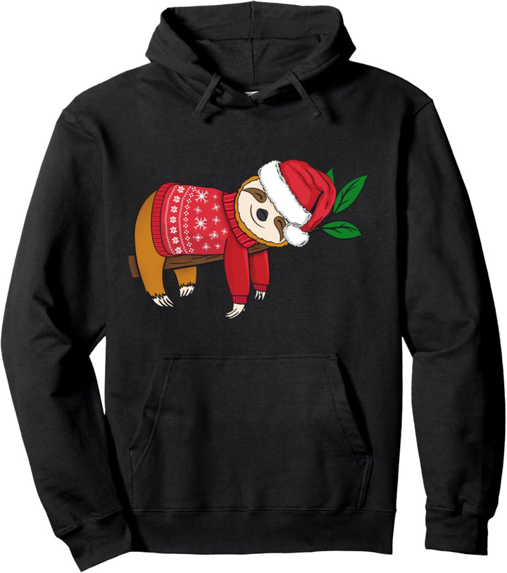 Faultier Merry Christmas Sweater Santa Faultier Merry Slothmas Pullover Hoodie
