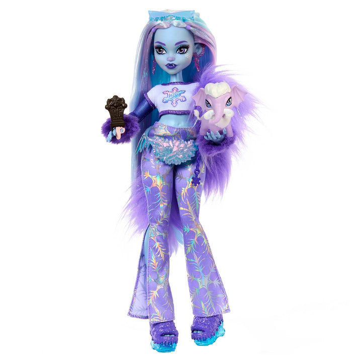 Monster High Abbey Bominable Yeti mit Mammut-Haustier und Accessoires - Spuktastischer Schneeflocken