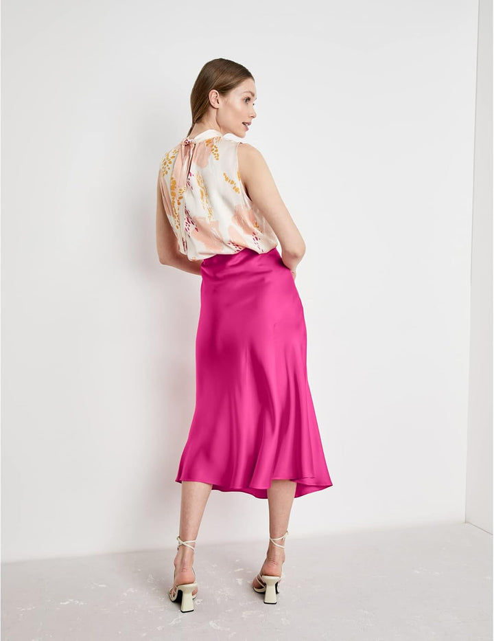 TAIFUN Damen 110010-11104 Rock, Vibrant Magnolia, 48
