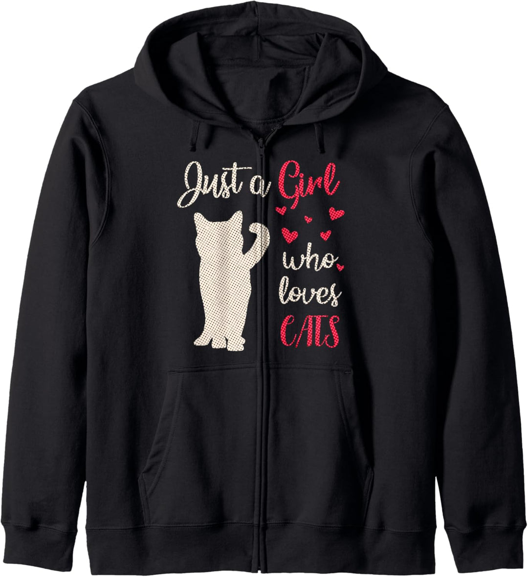 Just A Girl That Loves Cats. Katzen Geschenke für Mädchen Kapuzenjacke