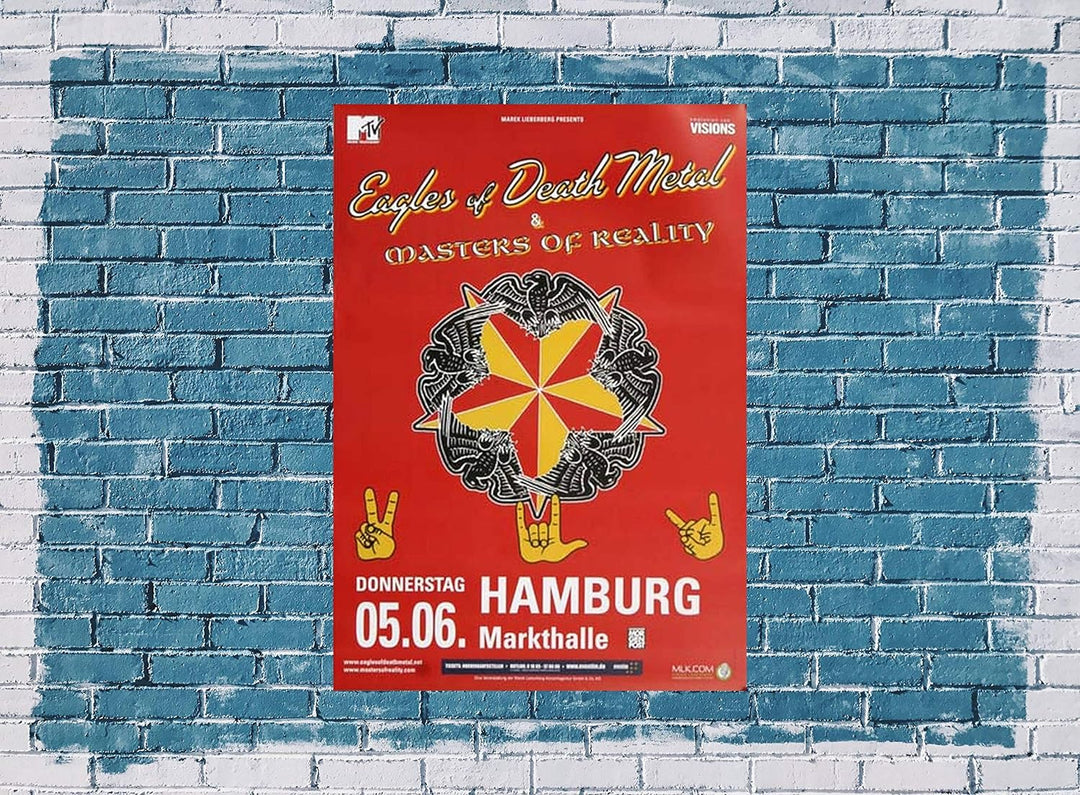Eagles of Death Metal - Master of Reality, Hamburg 2008 » Konzertplakat/Premium Poster | Live Konzer