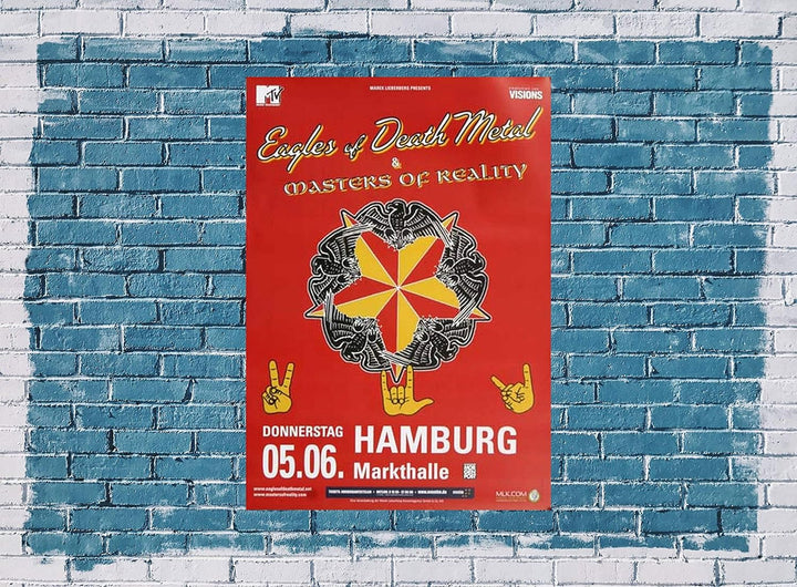 Eagles of Death Metal - Master of Reality, Hamburg 2008 » Konzertplakat/Premium Poster | Live Konzer