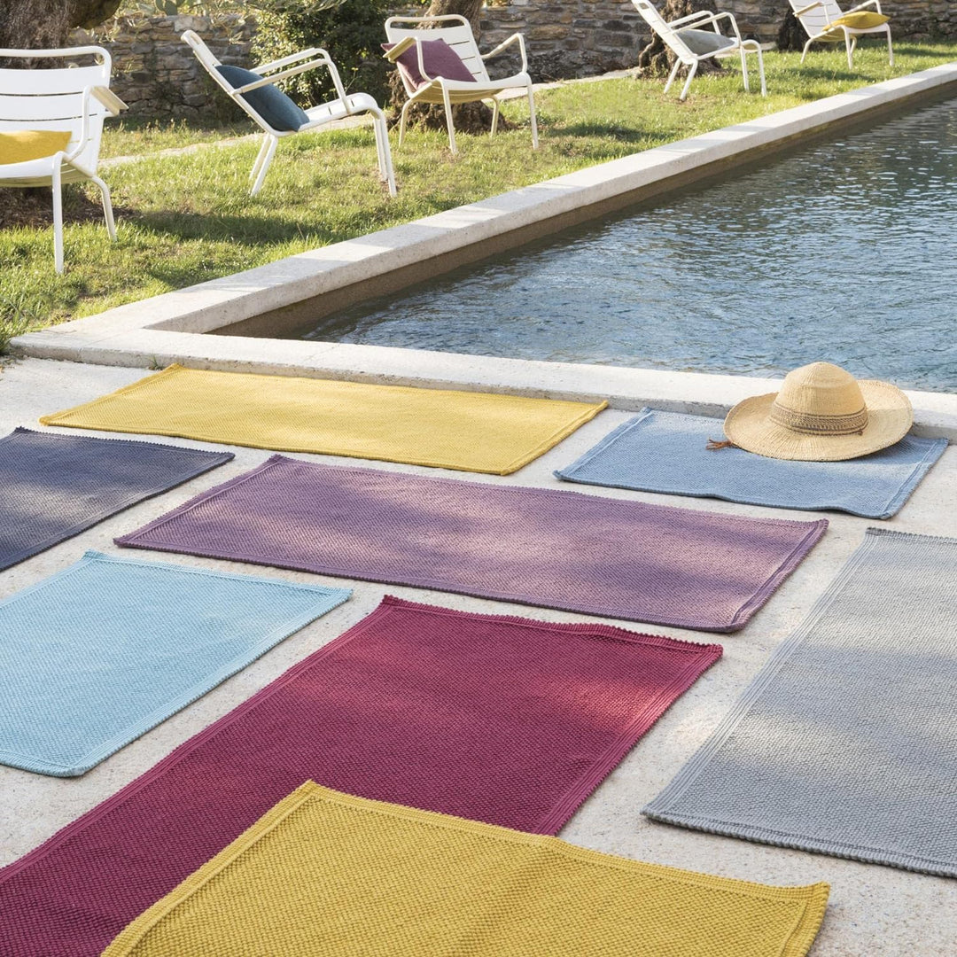 Vivaraise Tapis de bain Etia prusse 54 x 110 cm 54 X 110 Prusse, 54 X 110 Prusse