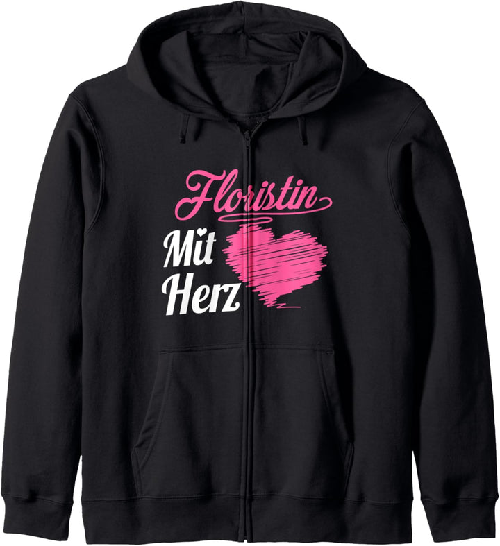 Floristin Mit Herz Blumen Florist Mit Liebe Gärtnerin Kapuzenjacke