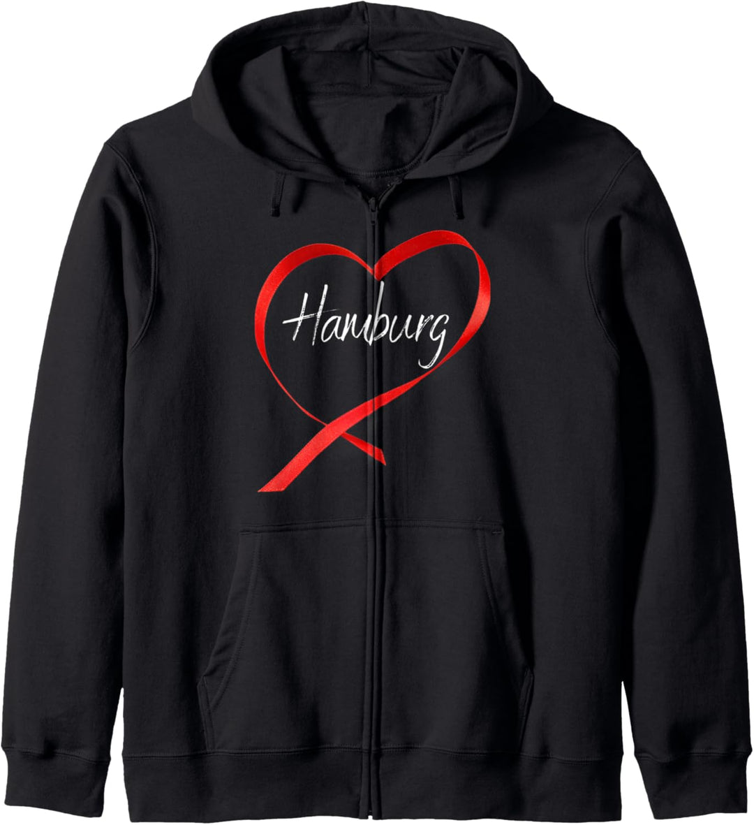 Hamburg mit Herz, für Nordlichter Elbe Fans Hamburg Kapuzenjacke