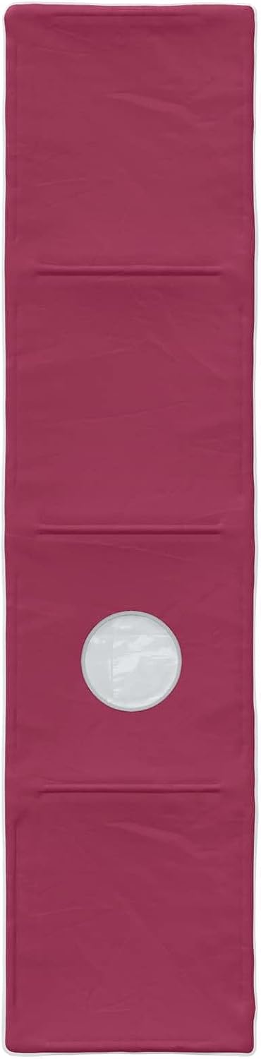 Bettunnel aus Polyester in Rot 211 x 52,5 x 2 cm, 2 Stück, ideal als Zubehör für Lattenrost und Bett