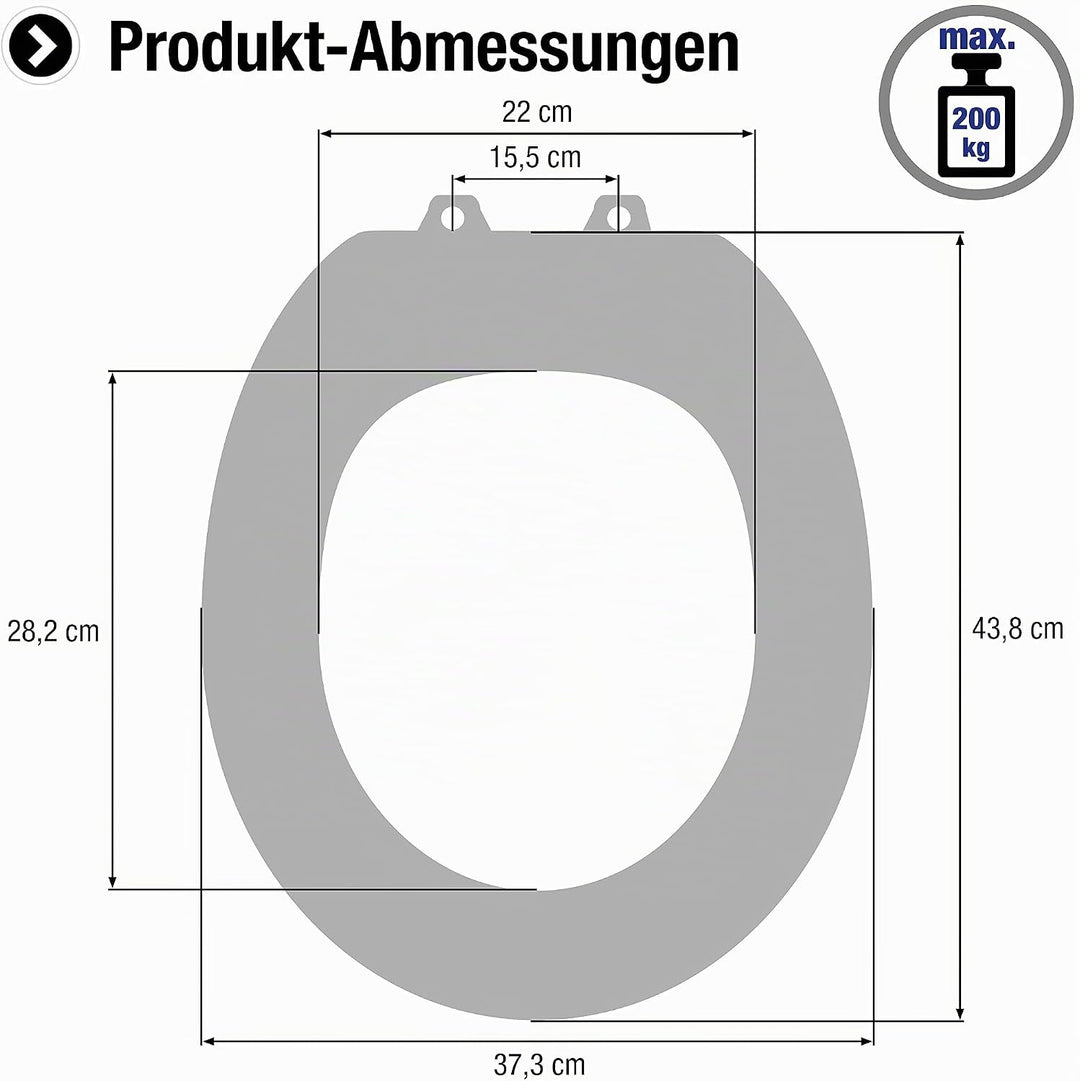 Cornat WC-Sitz Prime "White Steel" - Ansprechendes Design - Hochwertiger Holzkern - Absenkautomatik