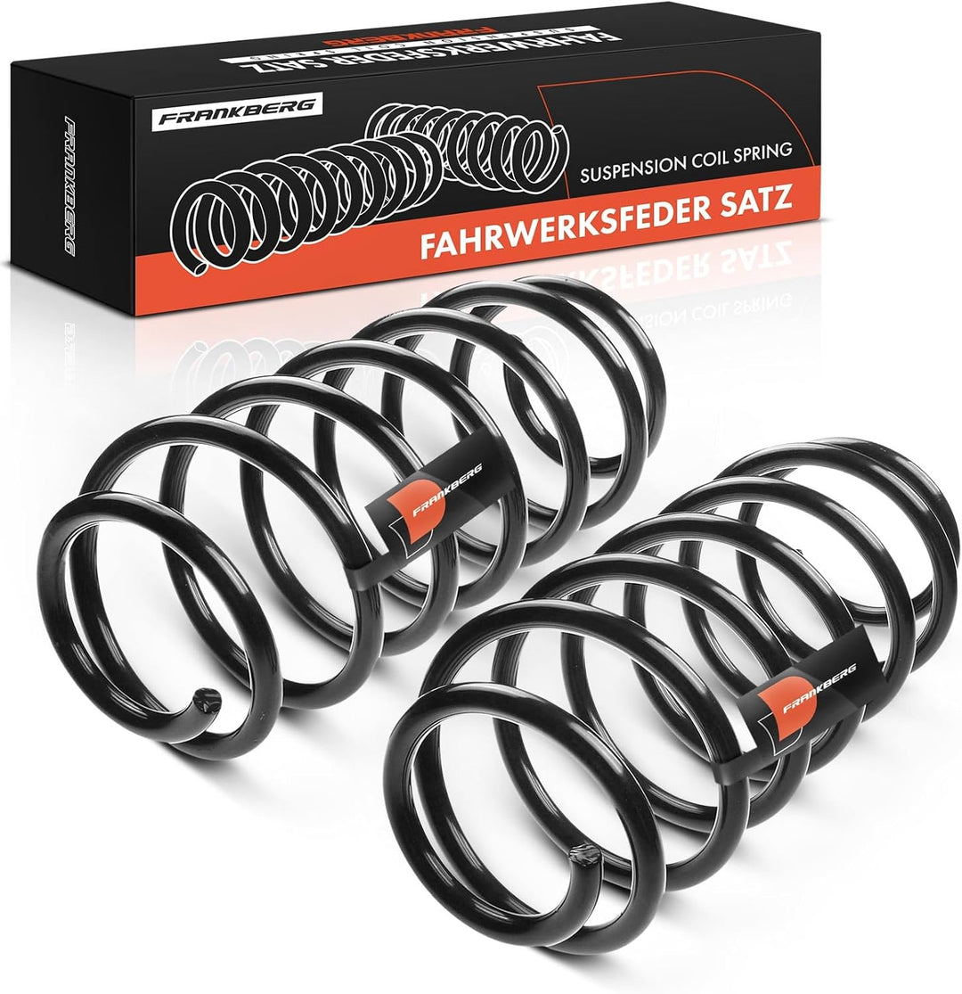 Frankberg 2x Federn Fahrwerksfeder Vorderachse Kompatibel mit 80 893 894 8A2 Stufenheck 1.4L-2.3L 19